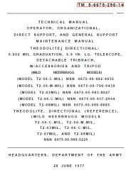 Wild T21 service manual 1977