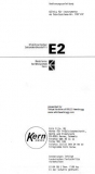 Kern E2 - User Manual