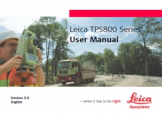 Leica TPS800 series user manual