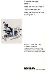 Wild Transmitted light base III MDG4