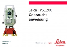 Leica TPS1200 series user manual