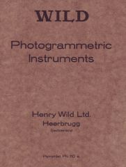 Wild - Photogrammetrc Instruments - bocklet