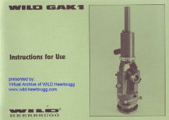 Wild GAK1 user manual