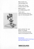 Wild Makrotubus zum M11 - Gebrauchsanweisung