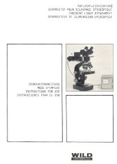 Wild M20 & M12 INCIDENT LIGHT ATTACHMENT - user manual
