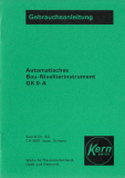 Kern GK0-A - Gebrauchsanweisung