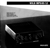 Wild MPS05/12 Gebrauchsanweisung