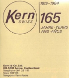 Kern - 165 Jahr Jubilum 1819 - 1984