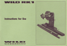 Wild RK1 Gebrauchsanweisung