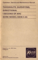 Kern DKM2-AA - Operation, Service and Maintenance Manual