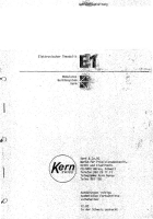 Kern E1 - User Manual