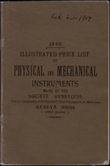 Soci�t� Genevoise - Physical & Mechanical Instruments