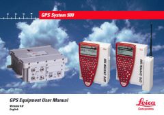 Wild GPS500 Equipment - User Manual